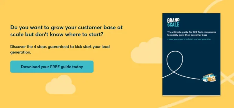 Download b2b tech guide graphic in yellow